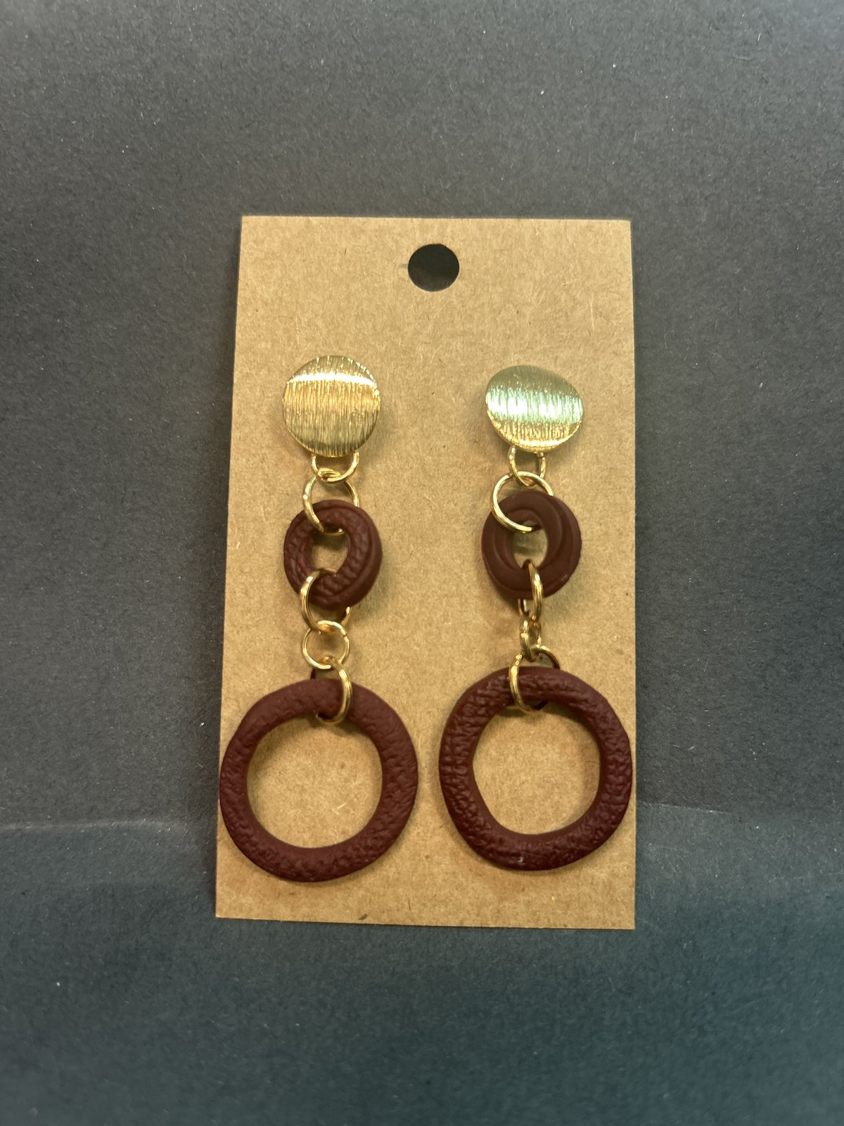 Clay drop earrings